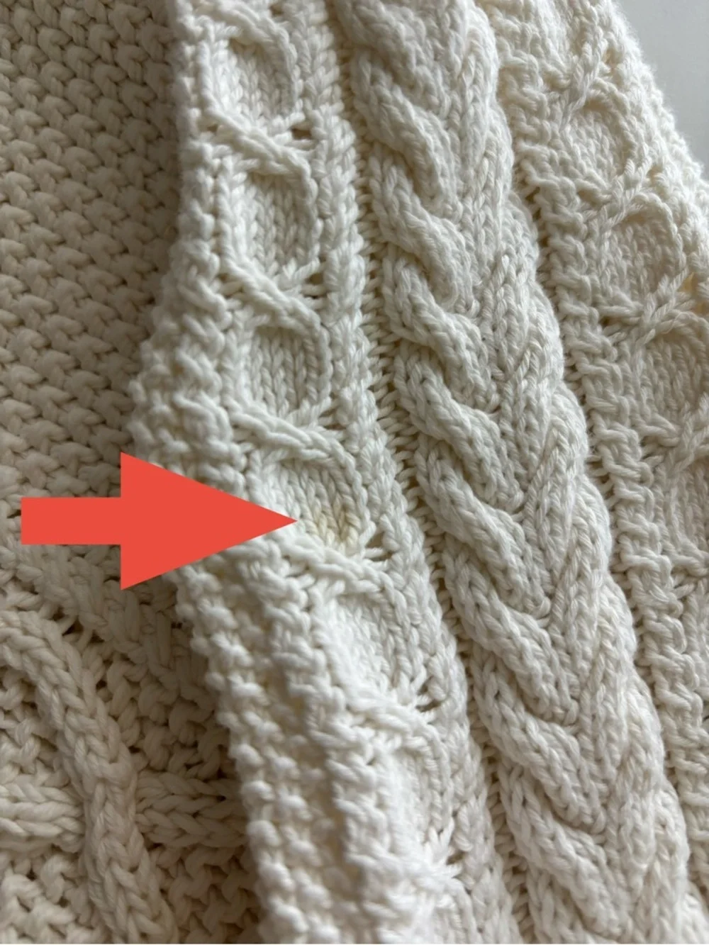 J. Crew Cream Cable Knit Sweater with Black Trim XS